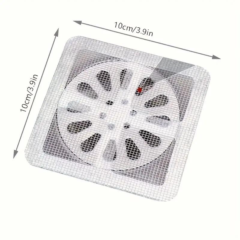 30-Pack Self-Adhesive Hair Catcher Drain Covers, Fine Mesh for Sink in Kitchen/Bath, Clog & Odor Prevention, No-Tool Installatio