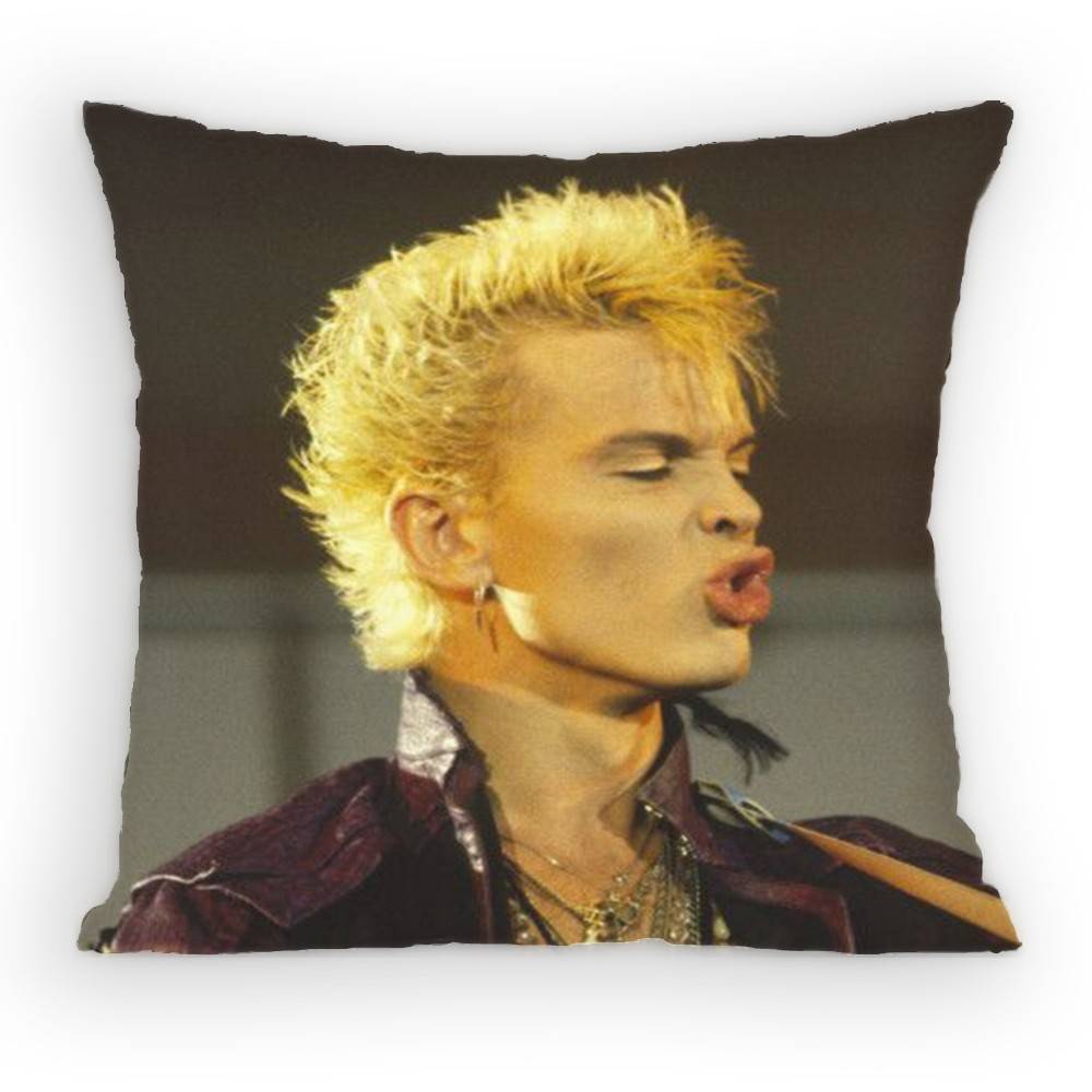 

Famous BBilly Idol Pillow Case Antidustmite Pillowcase Invisible zipper silky short plush Sofa cushion cover 30x30 cm