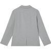 Fila 2023 Autumn New Basic Simple Business Casual Solid Color Long Sleeve Single Breasted Suit Men Outerwear Snow-Flake-Gray F11M335502F-MG