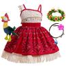 Nuovo Film Oceania 2 Vestito da Bambina Costume per Festa di Halloween Abito Elegante da Principessa Bambini Outfit Vaiana Vestito