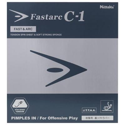 Nittaku Fastark Tischtennis Dickes C-1 Belag, NR8706, Schwarz,