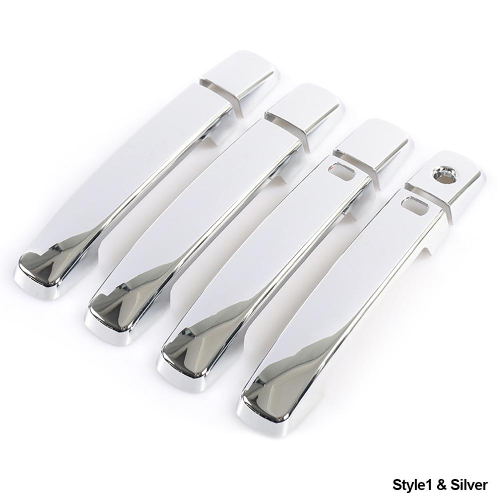 8 sztuk/zestaw osłona klamki drzwi samochodowych wykończenia chromowana osłona klamki drzwi stylizacja dla Nissan Qashqai J10 2007-2013 pierwszy