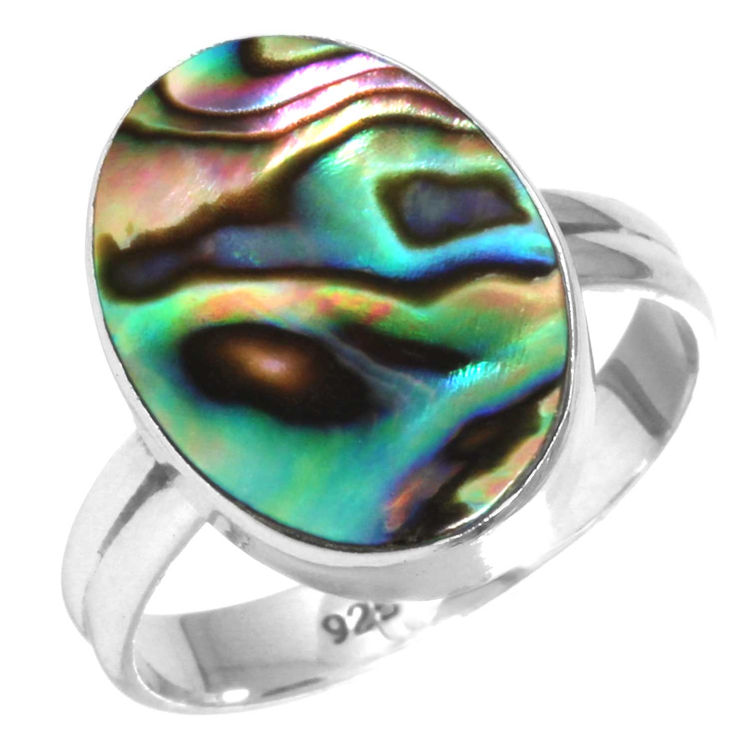 

Кольцо из стерлингового серебра 925 пробы с драгоценными камнями, ювелирные изделия ручной работы, подарок на годовщину, аквамариновый халцедон, ракушка-ушка, синий солнечный камень, лабрадорит, пренит, бохо 11