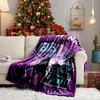 Custom Name Vampirina Blanket Flannel Blanket for Camping, Hiking, Garden Parties, Picnic Essentials,gift for family and friend