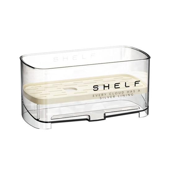 

Sink Caddy with Auto Drain Tray Kitchen Sink Sponge Holder Detachable Sink Organizer for Countertop Storage Sponges Soap Cleaning Supplies белый