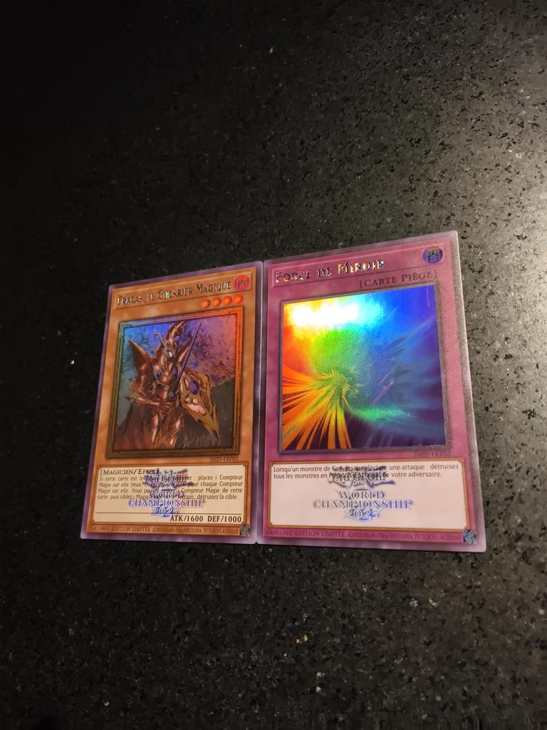 2pcs/set Yu-gi-oh! 2025 Wcs Self Control Collect Signature Trading Flash Card Anime Cartoon Christmas Gift