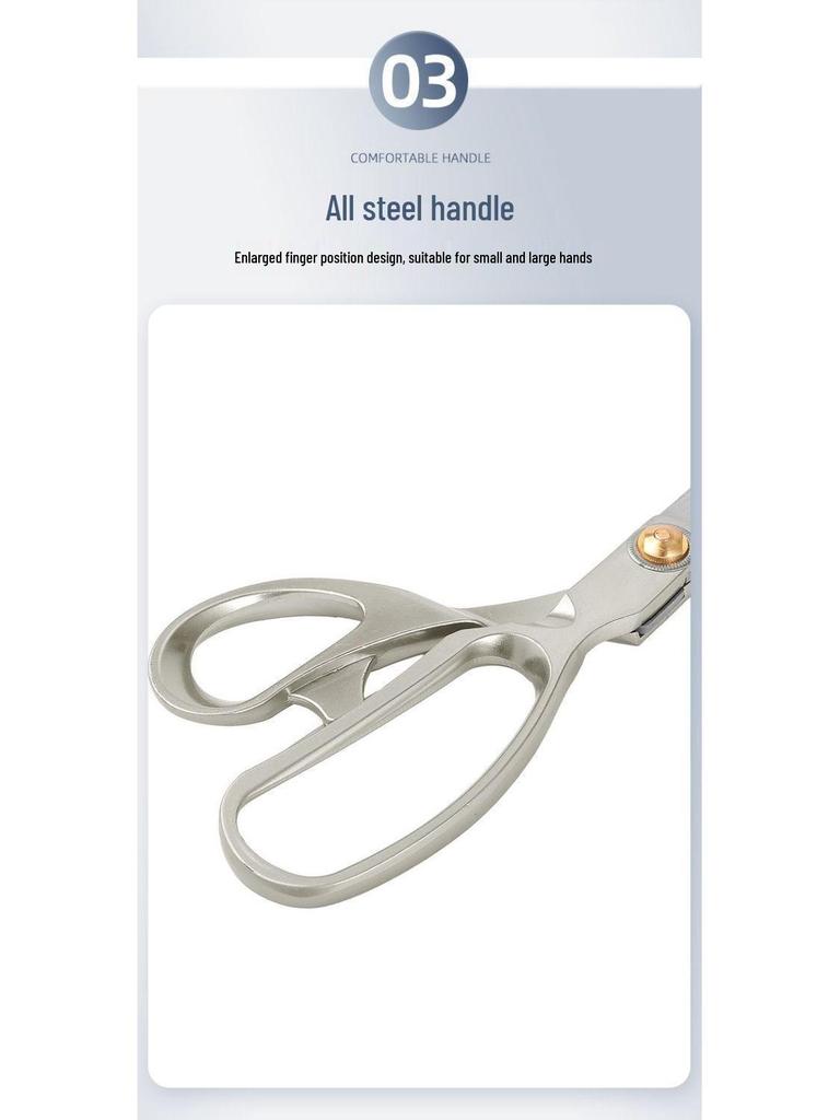 Professional Stainless Steel Alloy Scissors for Fabric, Leather, and Paper Cutting