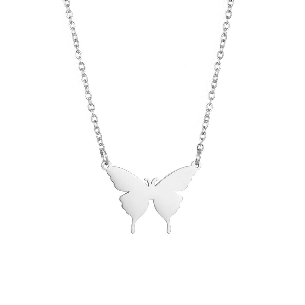Cazador Stainless Steel Animal Pendant Necklace Cute Cat Dog Pet Whale Elephant Fish Penguin Necklaces Jewelry Gift for Women