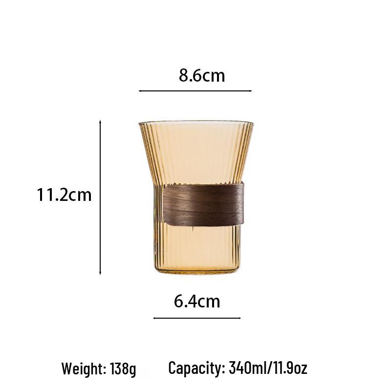 Zhishi Creative Vertical Striped Glass Cup