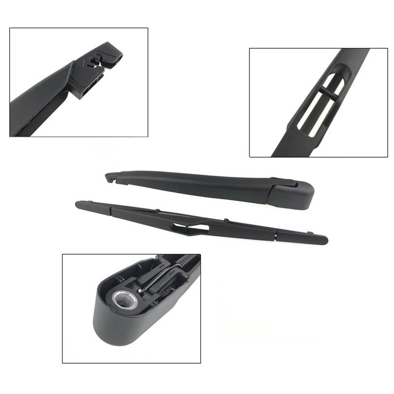 Rear Windsheild Back Wiper Arm and Blade Set BE8Z-17526-C BE8Z17526C Fit for Ford Fiesta 2009-2017 CV6Z17528C