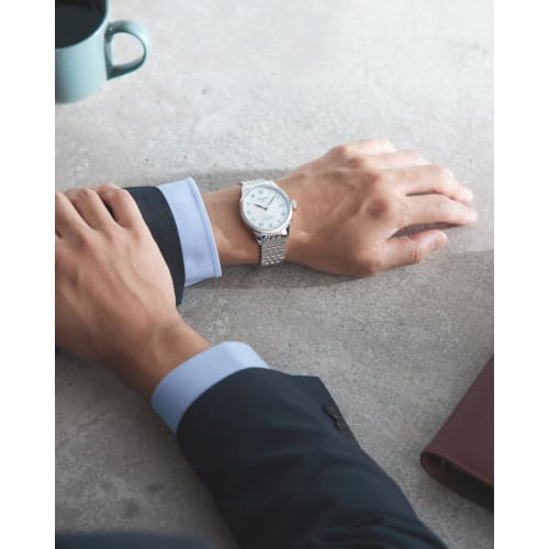 Tissot Le Locle Automatic Powermatic 80 Watch, Silver Dial, Bracelet, Men's, T0064071103300