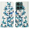 For Motorola Edge 50 5G Case Pattern PU Leather Flip Phone Cover