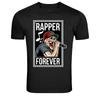 Rapper Forever Skeleton Microphone Hip Hop T-Shirt