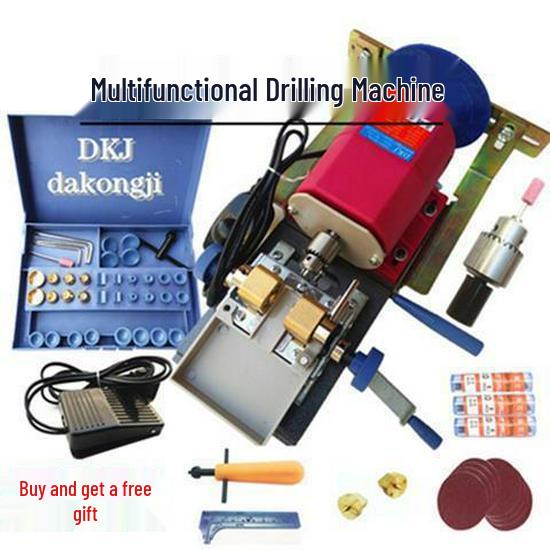 Pearl Punching Machine: Mini Jade Beads DIY Drill for Home & Craft Use