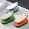 1Pcs Long Handle Household Cleaning Brush - Multi-Purpose Soft Bristle Shoe & Laundry Brush For Home, Car, And Daily Use