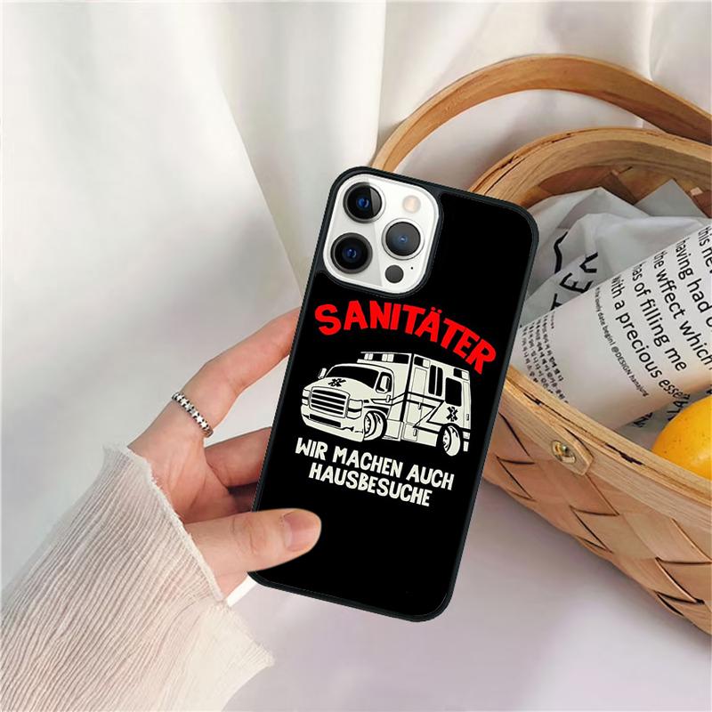 Paramedic Ambulance Mobile Celular Phone Cases for iPhone 17 Air 16 15 14 12 13 PLUS 11 PRO MAX Coque Fundas coque