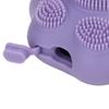 Ice Face Roller Cold Ice Mold Holder Silicone Reusable for Face Beauty DIY Facial Care Purple Cat Claw with Comb