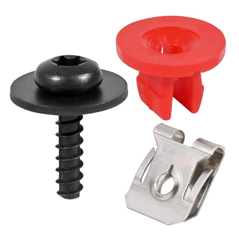 Complete Engine Undertray Cover Screw Set Engine Splashes Shield Guard Body Bolt set Vehicle Accessories for Automotives