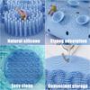 New Shower Foot Scrub Mat With Anti Slip Suction Cups - Cleaning Exfoliating, Massaging Foot Mats Bathroom Supplies