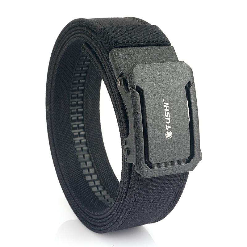 Прочный и безопасный новый жесткий военный ремень Hssee для мужчин и женщин, плотный нейлоновый тактический наружный ремень, металлическая автоматическая пряжка, ремень IPSC, повседневный пояс 120cm