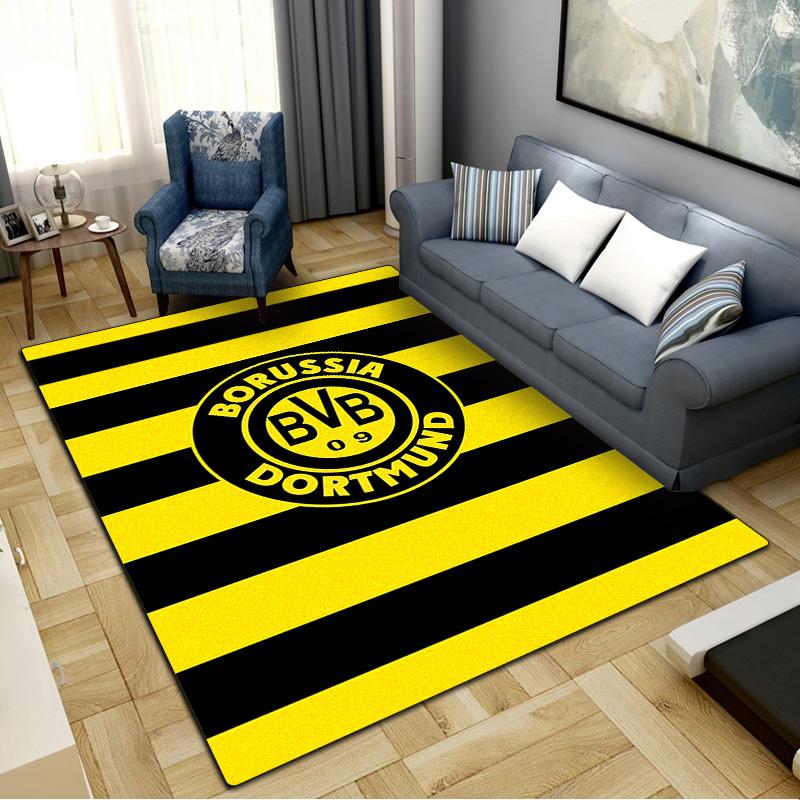 Borussia Dortmund Carpet Rug for Living Room Bedroom Home Sofa Decoration, Kids play Non-slip Floor Mat