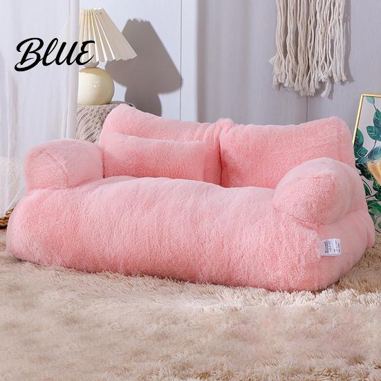 Non-slip Pet Bed Dog Nest Comfortable Removable Sofa Soft 1 Set Cozy Washable Cat Sleeping