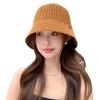 Spring hat women's summer outdoor travel sunscreen sunshade bucket hat knitted face small bucket hat