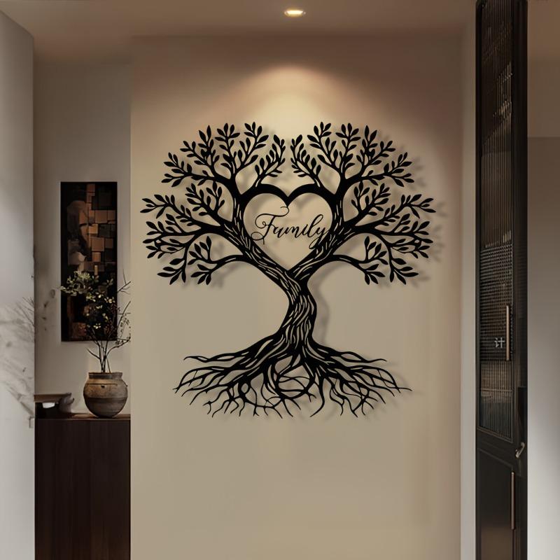 1PC creative love tree plastic art wall hanging, modern simple wall decoration, romantic home decoration