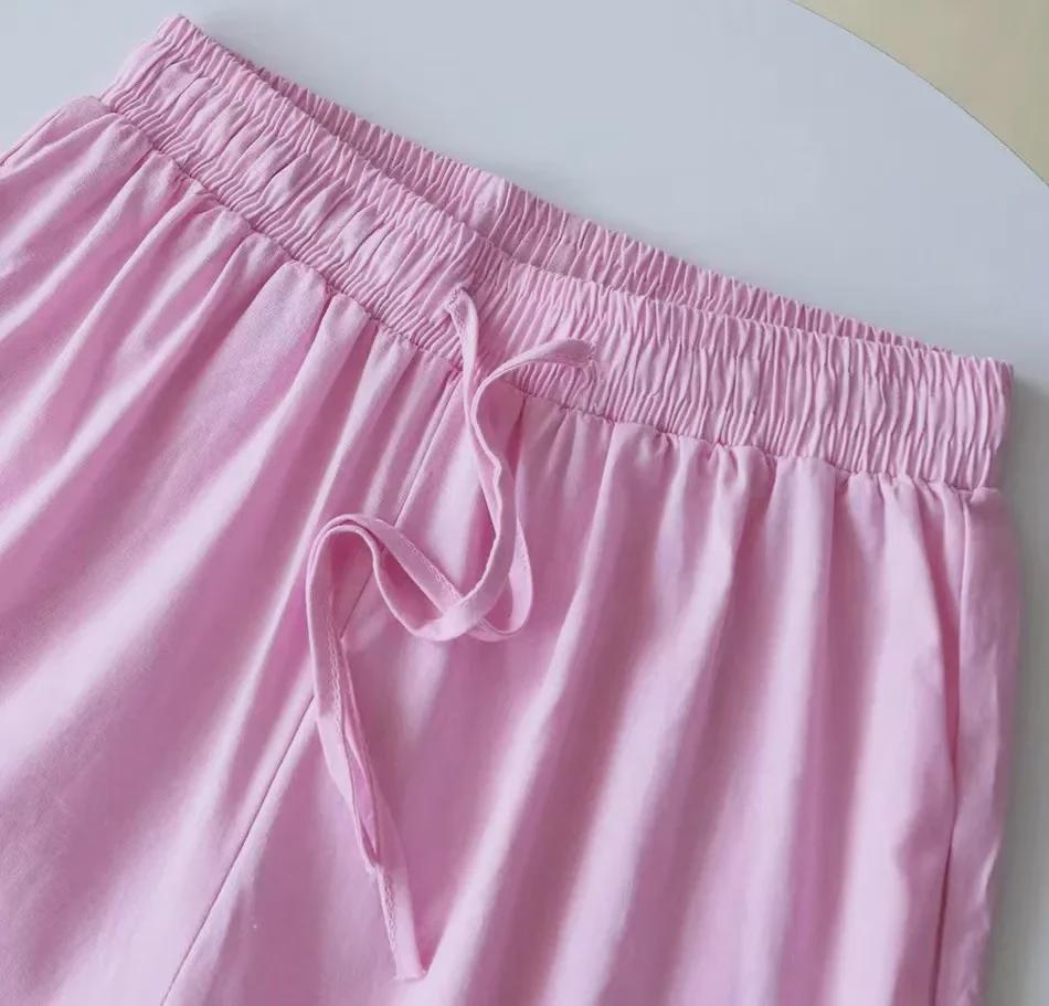 Vintage Plus Size 2-Piece Cotton Linen Set: High Waist Shirt and Loose Trousers for Women (2025)