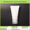 50/80/100ml White PE Soft Tube with Silicone Brush Head for Skincare Facial Cleanser