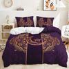 Quilt Cover Star Moon Pillowcase Bedroom Bedding Digital Printing Three-Piece Set