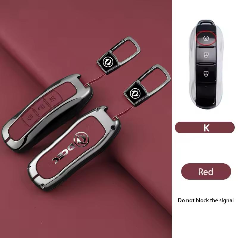 3 button car keychain case, suitable for Dongfeng Fengxing Fengguang ix5 580 ix7 Seres Sf5 2021 car keychain keychain accessorie