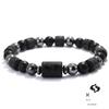 Unique Twelve Constellations Bracelet Men Women Natural Volcanic Rock Onyx Hematite Beaded Healing Braslet Leisure Couple Joias
