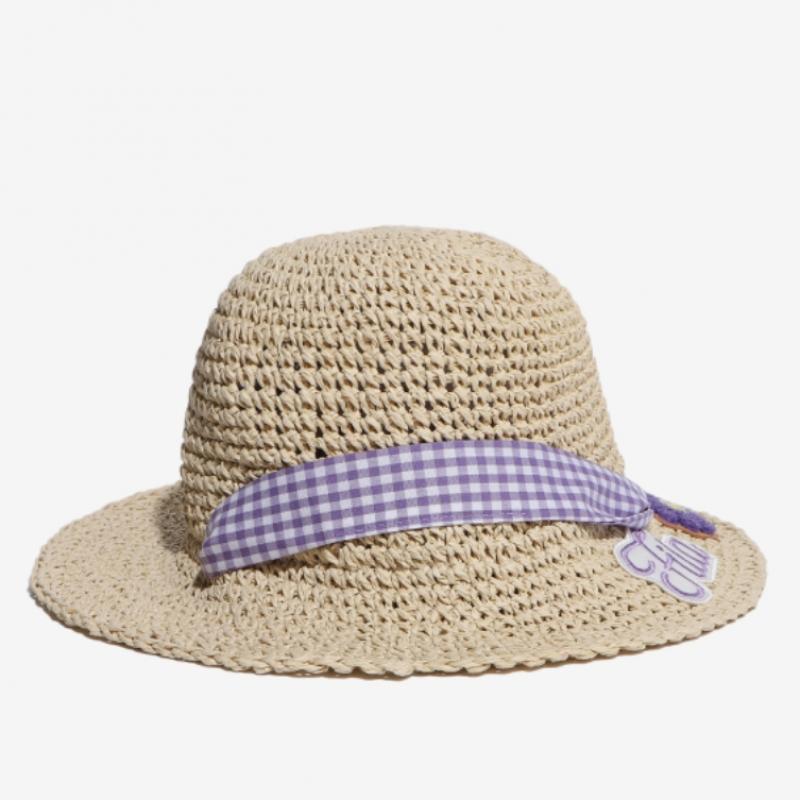 [fila Kids] Raffia Bucket Hat  Fk3cpf5344f Beg  q0zFk3cpf5344fBeg