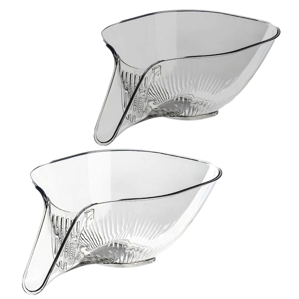 Versatile Acrylic Vegetable Cleaning Basket Kitchen Sink Colander Vegetable Fruit Colander Great for Home and Restaurant