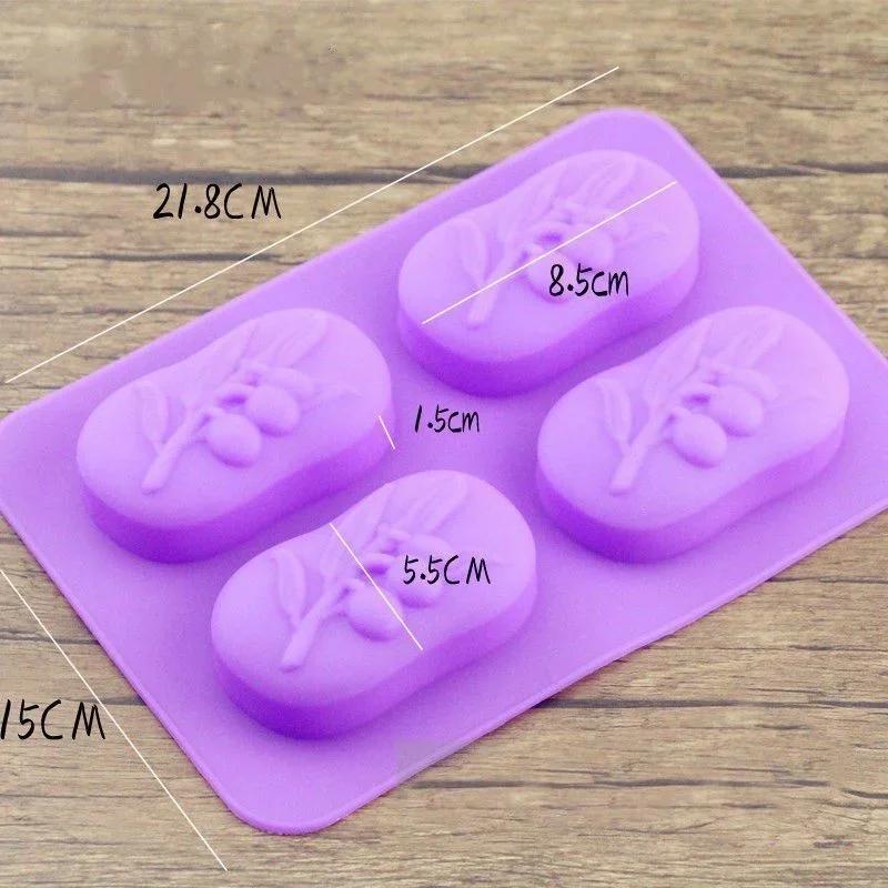 Formy DIY Ręcznie Robione Kreatywna Okrągła Liść Silikonowa Forma do Mydła Robienie DIY Zestaw Gips Żywica Narzędzia Akcesoria do Pieczenia Ciast