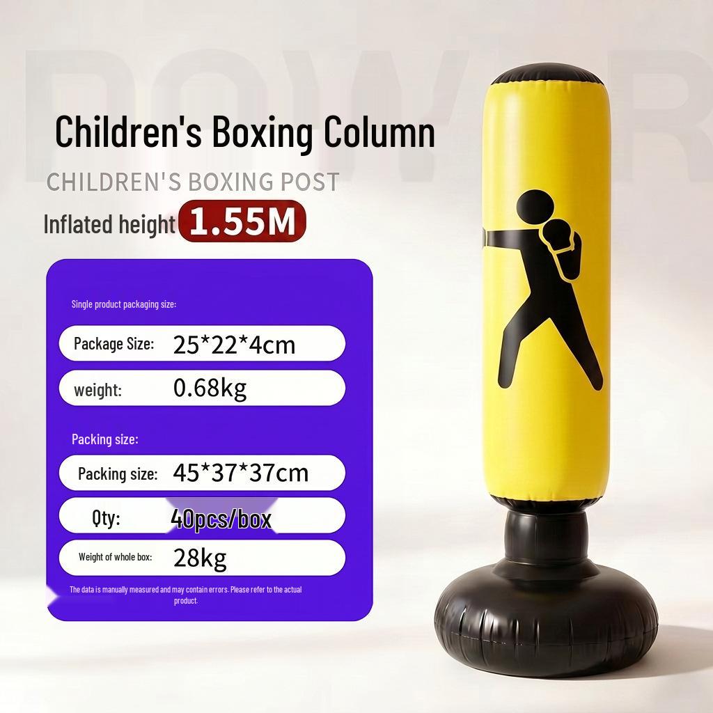 PVC Parent-Child Interactive Inflatable Boxing Tumbler Toy for Home & Outdoor Use