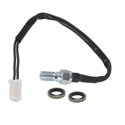 Akozon Hydraulic Brake Switch M10x1.0 Universal Motorcycle Hose Hydraulic Pump Reinforced Rear Brake Light Switch (Straight Head)