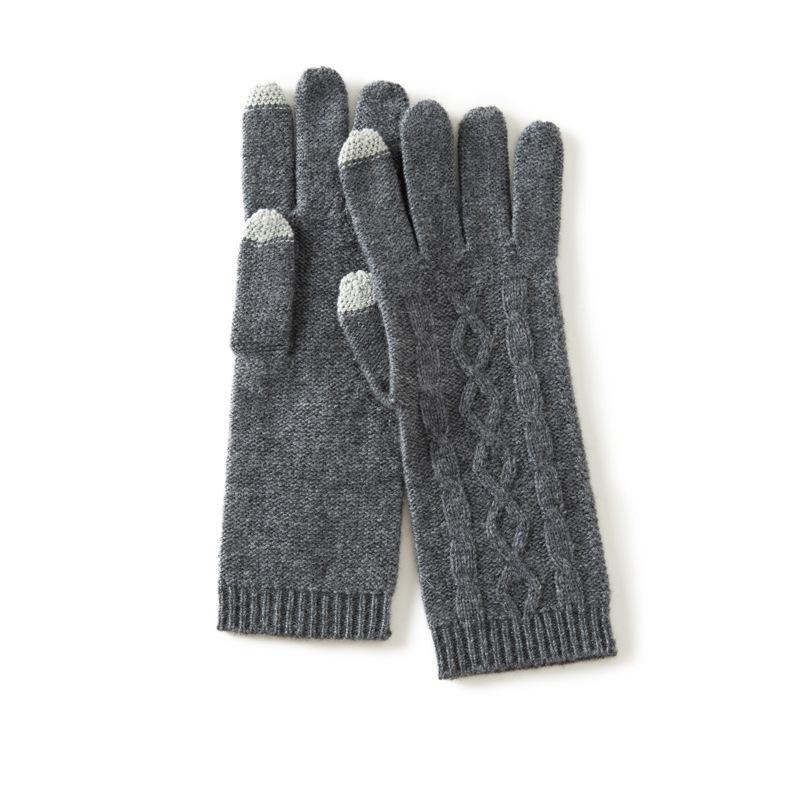 Women s Knit Cashmere Touchscreen Winter Cycling Gloves - Warm Cold Protection One Size