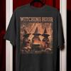 Stunden der Hexen | Vintage Halloween Comfort Colors T-Shirt, Hexenzirkel Grafik-T-Shirt, Dunkle Cottagecore Ästhetik Shirt, Gruseliges Hexen Geschenk Oberteil