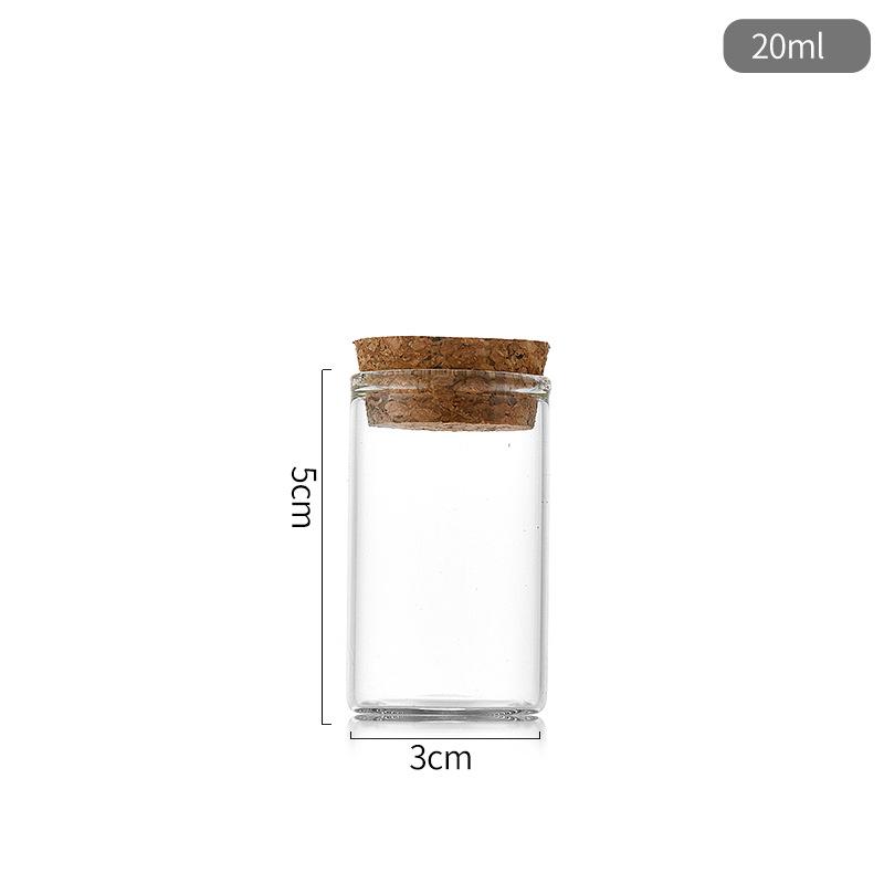 30mm Glass Bottle with Cork Seal for Incense Sticks, Floating Wishes, or Candy Storage.