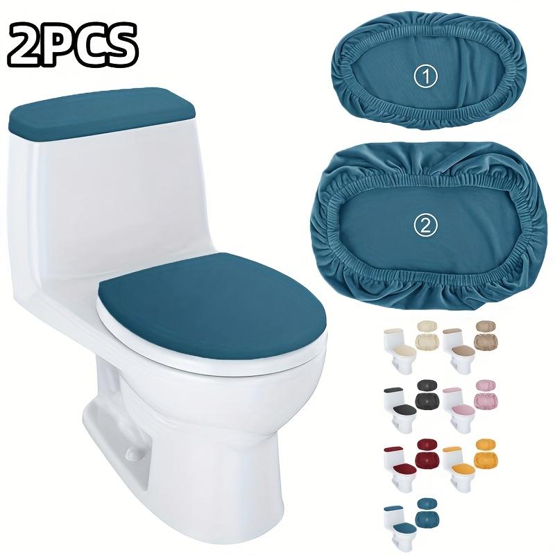 Thick Plush Toilet Cover Set with Tank Cover, Stretchy Elastic, Color, Fit for Home and Hotel Bathroom