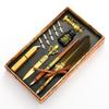 European Style Alloy Vintage Feather Pen Set Fountain Dip Feather Pen Set