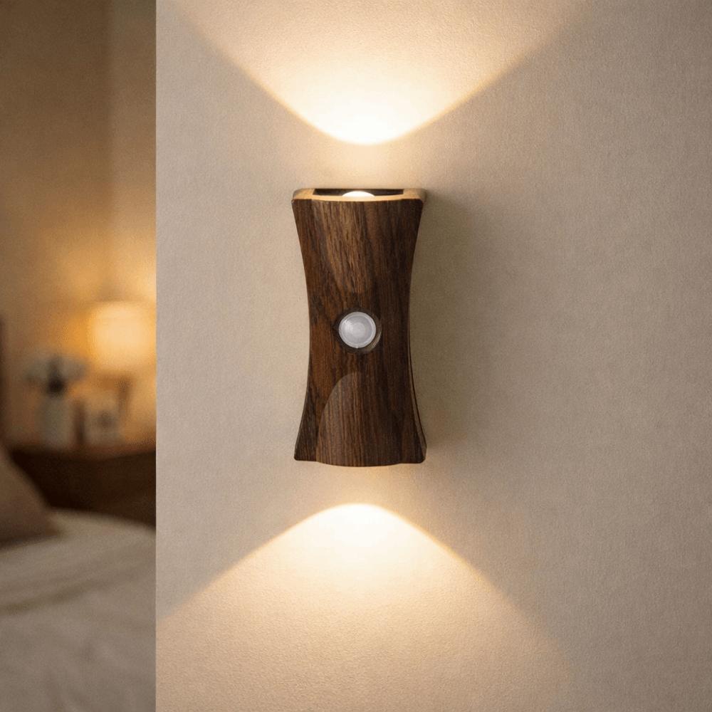 Adjustable Brightness LED Wall Lamp 3 Color Wireless Rechargeable Night Light ABS Body Waterproof Human Induced Atmosphere Light