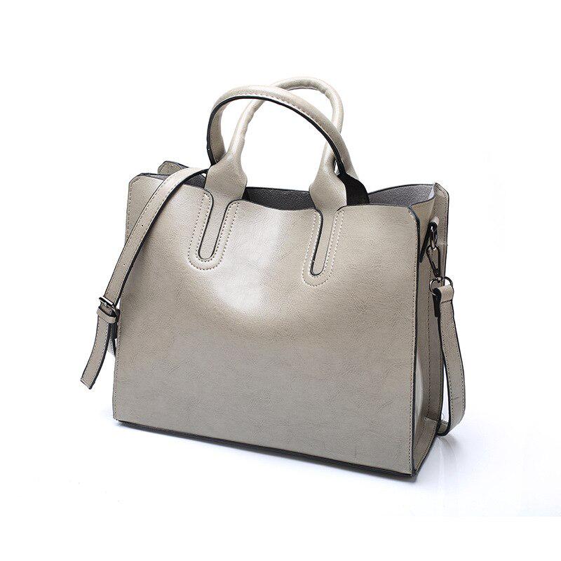 Bolsas de Couro Femininas Bolsa de Mão Superior Bolsas Femininas Vintage Bolsas de Ombro Femininas Tote de Grande Capacidade KTY