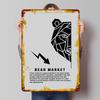 Bärenmarkt Blechschild Poster Personalisierte Wandkunst Retro Vintage Metallschilder für Man Cave Zimmerdekoration Garagendekorationen Zuhause