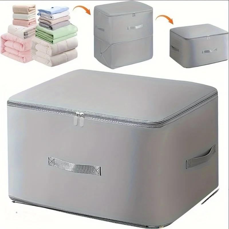 Space Saving Self Compression Organizer Portable Heavy Duty Moving Bags Clothes Storage Bag for Comforter Bedding Pillow Sheet