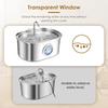 3.2L Stainless Steel Cat Water Fountain with Activated Carbon Filter