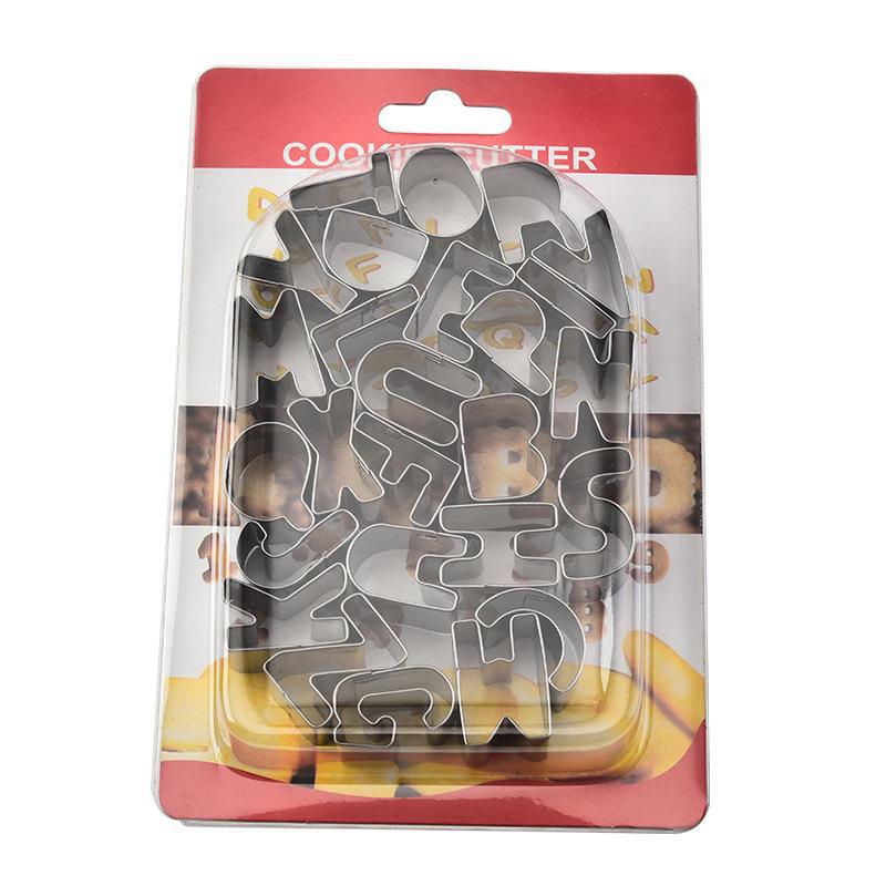 

Резак для печенья, конфет, фруктов и овощей из нержавеющей стали своими руками - Форма для штамповки букв, цифр и фигур Style 2 Letter Blister Packaging как