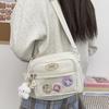 2025 neue Mode-Umhängetasche im koreanischen Stil süße Umhängetasche Anime-Themen-Umhängetasche Nylon Studententasche